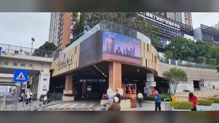 P4 야외 3D LED 디스플레이 960x960mm 선명하고 내구성이 뛰어남